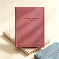 Carnet personnalisé A5 avec couverture rigide en papier, logo en relief, agenda, journal de bureau, cadeau d'entreprise