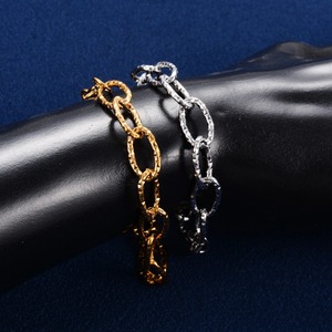 Blingbling Stainless Steel Bracelet Link Cut Oval Hand Chain for Women <b>Men</b> Wristband <b>Bangle</b> Anklets Metal Jewelry Summer Gift - Product Image 6