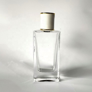 Flacon de parfum rectangulaire en verre avec bouchon compte-gouttes, surface transparente, capacité 30 ml, flacon pulvérisateur en verre transparent, flacon de parfum avec bouchon à vis. - Product Image 2