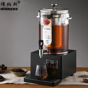 Tea Maker Commercial Use Tea Urn Coffee Maker With Viewing Food Grade PC Material Water Boiler