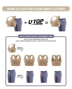 Tuta da donna Yoga personalizzata con gamba allentata tuta per il controllo della pancia con tutine per <span class=keywords><strong>allenamento</strong></span> sportivo - Product Image 5