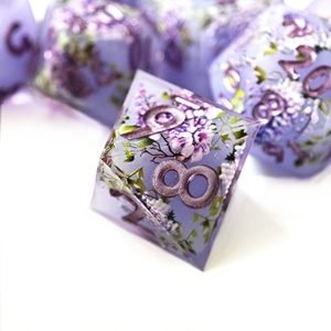 Mini planète résine polyédrique D & D jeu de dés <span class=keywords><strong>Logo</strong></span> personnalisé Dragon et donjon résine haute qualité 7 pièces Opp sac jouets pour jeux du MDN - Product Image 4