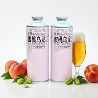 Kingstar Peach Oolong Tea Ale 1L Bière Artisanale 4.1% ABV Variété Herbes et Épices Alcool Raffiné Boisson Fermentée au Malt Canette en Aluminium