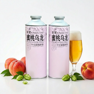 Kingstar Peach Oolong Tea Ale 1L Craft <strong>Beer</strong> 4.1% ABV Herb Spice Variety Refined Alcohol Malt Fermented Beverage China Perfect - Product Image 4