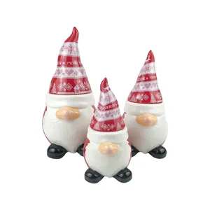 ceramic xmas santa claus christmas gnome figures for decorations ornaments