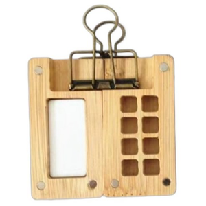 Bview Art - Paleta de Pintura Portátil de Bambú con 8 Compartimentos, Magnética, Vacía, Mini Paleta de Viaje <span class=keywords><strong>para</strong></span> <span class=keywords><strong>Acuarelas</strong></span>, <span class=keywords><strong>Caja</strong></span> Multifuncional <span class=keywords><strong>para</strong></span> Pinturas - Product Image 2