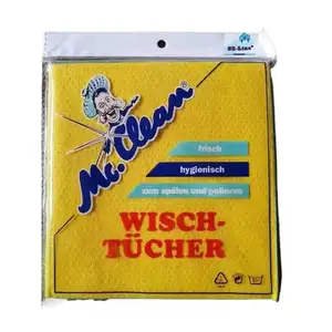 Súper absorbente multiusos limpieza del hogar uso viscosa/poliéster aguja perforada Alemania paño de limpieza no tejido