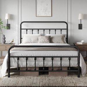 Cama doble modular de fábrica al por mayor para dormitorios y estudios, estructura de cama de metal y hierro de 1.8 metros, simple y elegante, tamaño hotel. - Product Image 2