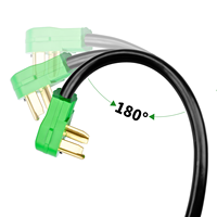 Kabel Ekstensi Pengering Powerlink S52011 4 Cabang 30 Amp NEMA 14-30P 14-30R Peralatan Industri Daya Pengisian EV 125V Zhejiang