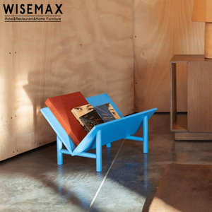 WISEMAX FURNITURE Salle d'étude moderne en bois <span class=keywords><strong>Petit</strong></span> porte-<span class=keywords><strong>CD</strong></span> pour magazines Rack Rangement Bibliothèque Bibliothèque pour la maison Hôtel Villa Bureau - Product Image 1