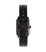 Montre squelette personnalisée avec bracelet en cuir, quartz, tendance, OEM