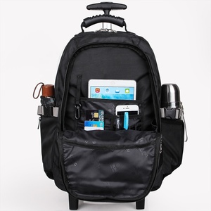 Mochila de Poliéster Resistente de Gran Capacidad <span class=keywords><strong>con</strong></span> Logotipo Personalizado, Mochila Impermeable <span class=keywords><strong>con</strong></span> <span class=keywords><strong>Ruedas</strong></span>, Mochila <span class=keywords><strong>con</strong></span> Carro - Product Image 3