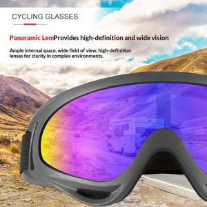 Lunettes de ski coupe-vent d'hiver en gros, lunettes de sport d'extérieur, lunettes de cyclisme anti-poussière, lunettes de soleil avec monture - Product Image 5
