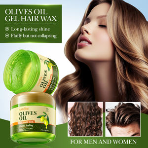 Vendita calda SADOER olio d'oliva nutriente Styling Gel cera per capelli <span class=keywords><strong>all</strong></span>'ingrosso Anti crespo forte tenere capelli Styling cera per capelli per le donne - Product Image 4
