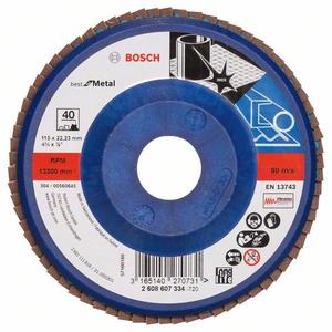 BOSCH - 2608607341 Disque à lamelles X571 ''Meilleur pour le métal'', droit-EAN 3165140270793 ABRASIVES - Product Image 1