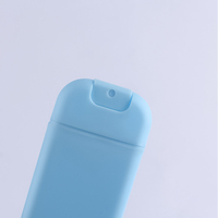 Grosir desain Mini 30ml dapat diisi ulang saku kartu kredit persegi kosong pembersih tangan perjalanan parfum kabut semprot botol plastik