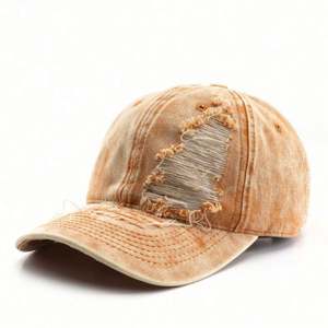 Gorra de Béisbol Unisex de Algodón de Alta Calidad con Logo Personalizado, Estilo Urbano Deportivo Desgastado, Tipo Dad Hat, Lavado a la Nieve, Venta al por Mayor - Product Image 3