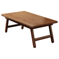 Table basse pliante moderne en bois massif pour l'extérieur, table à thé, tatami, baie vitrée, banc rectangulaire bas pour balcon