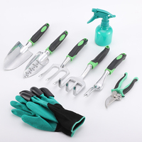 Ensemble de 9 outils de jardinage pour plantes en pot, outils de jardinage pour faire pousser des légumes et des fleurs