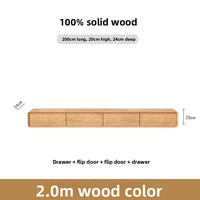 Meuble TV minimaliste de style armoire en couleur noyer pour salon de petite taille