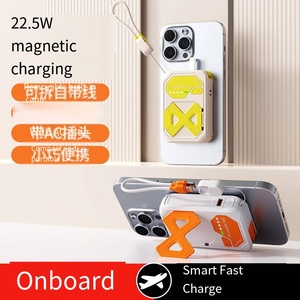 Cargador inalámbrico portátil de 10000mAh de fábrica de China Soporte de teléfono de carga rápida de 22,5 W con enchufe de CA Compatible con <span class=keywords><strong>IPhone</strong></span>/Android - Product Image 5