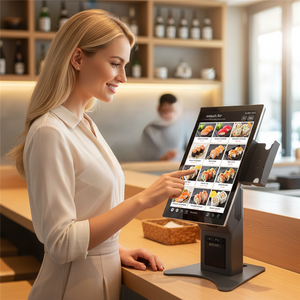 Kiosque de paiement hospitalier WENJIE Totem <span class=keywords><strong>Borne</strong></span> 21,5'' avec télémédecine, 20 points tactiles, conception modulaire et lecteur QR - Product Image 1