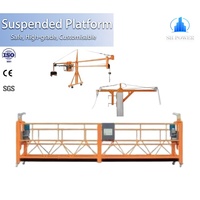 Plateforme de travail suspendue peinte ZLP800, plateforme suspendue de 7,5 m, échafaudage suspendu électrique