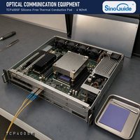 SinoGuide TCP400SF Thermal Pad Bebas Silikon 4.0W/m.k Tanpa Minyak Berlumpuh, Non-Siloksana untuk Elektronik Sensitif GPU Baterai EV CPU