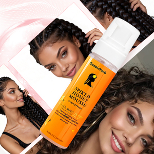 Mousse para el Cabello con Control de Frizz y Miel, Espuma Fijadora Ligera 4 en 1 para Brillo y Definición de Rizos - Product Image 6