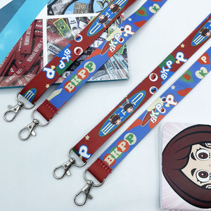Lanière à sublimation en polyester de haute qualité, lanière personnalisée de couleur d'approvisionnement en petit lot avec logo - Product Image 4