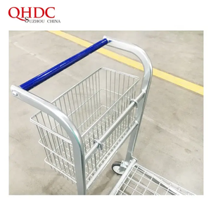 थोक औद्योगिक स्टील गोदाम क्रोम प्लेटफॉर्म लॉजिस्टिक के लिए परिवहन ट्रॉली - Product Image 4