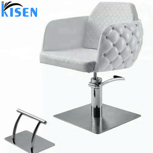 Kisen Luxury Beauty White Salon Styling Chair Facial <b>Desk</b> Stand Hydraulic Pump Grey chair For Manicure Salon Furniture - Product Image 1