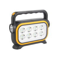 Lampe à main solaire rechargeable LED de haute qualité, portable, pour la randonnée, le camping, multifonctionnelle, lampe à main d'extérieur