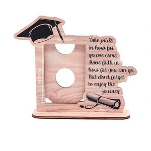 Wholesale Graduation <b>Wooden</b> <b>Picture</b> <b>Frame</b>, Inspirational Graduate Keepsake, Desktop Display Stand for Family Home Decorations - Product Image 4