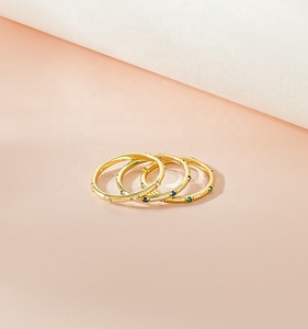 Hot Selling Trendy 925 <strong>Silver</strong> <strong>Eternity</strong> <strong>Ring</strong> Zircon Diamond Inlaid Fashionable Simple INS Style Temperament Jewelry Stackable - Product Image 3