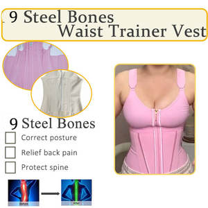 2025 nouvelles femmes taille formateur gilet corps Shaper Pour Femmes colombien ceinture Fagas Reloj De Arena taille Cincher Corset avec soutien-gorge - Product Image 3