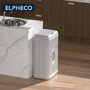 ELPHECO Bote <span class=keywords><strong>de</strong></span> <span class=keywords><strong>Basura</strong></span> <span class=keywords><strong>de</strong></span> Reciclaje con Sensor Inteligente, Plástico Automático Plegable <span class=keywords><strong>de</strong></span> Gran Capacidad con Tapa para Uso Doméstico - Product Image 6