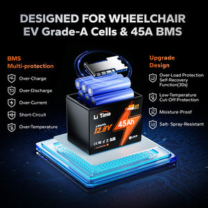 ב-רמת חיים 4 תאים יישום רחב ip65 מים 12v 45ah 576w lifepo4 למנוע טרולים 20-30 ליברות - Product Image 3