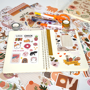 Ensemble de papeterie de haute qualité pour enfants, journal de <span class=keywords><strong>dessin</strong></span> DIY, scrapbooking, avec autocollants, ciseaux, pour filles, <span class=keywords><strong>cadeau</strong></span> d'<span class=keywords><strong>anniversaire</strong></span> créatif - Product Image 5