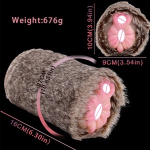 เครื่องช่วยสำเร็จความใคร่ชาย GEEBA Fantasy รุ่น Fur Pocket Pussy Stroker ขนฟู สมจริง ช่องคลอดจำลอง ทำจากซิลิโคนทั้งชิ้น สำหรับผู้ชาย - Product Image 3
