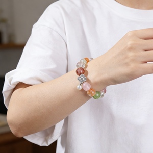 กำไลข้อมือประดับคริสตัลธรรมชาติสุดหรูหรา ทำด้วยมือสำหรับผู้หญิง - ดีไซน์ทันสมัย วิบวับ ผลิตในจีน ขายส่ง - Product Image 5