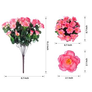 Pétales artificiels en polyester et soie, type chrysanthèmes boutonnés, pour décoration <span class=keywords><strong>de</strong></span> brouette, arrosoir, <span class=keywords><strong>bain</strong></span> d'oiseaux, mangeoire et statues - Product Image 4