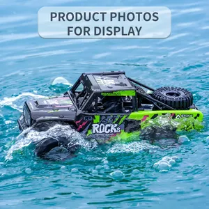 JHD Q191 Voiture tout-terrain amphibie 2.4G 4x4 pour tout-terrain et eaux peu profondes, véhicule d'escalade, jouet d'extérieur, cadeaux d'anniversaire - Product Image 2