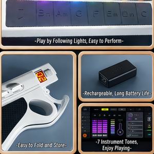 <span class=keywords><strong>Guitarra</strong></span> Multifuncional Personalizada OEM para Niños, sin Cuerdas, de Alto Brillo, para Juego Educativo - Product Image 6