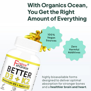 New Arrival D3 K2 Supplements with Maximum Bioavailability Supports Bone Density Calcium Balance Immunity Mood D3 K2 Softgels - Product Image 2