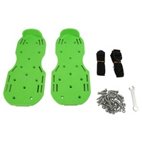 Herramientas de construcción fáciles de usar, zapatos con pinchos, color verde para pisos de epoxi con pinchos cortos