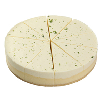 Pastel de Queso con Limón Congelado de Textura Cremosa, Sabores a Chocolate, Nueces y Té, 8 Pulgadas, 850g, Bajo en Grasa, para Menú de Postres de Cafetería