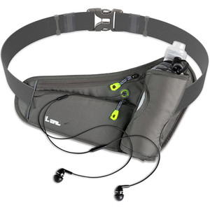 Sacs banane unisexes en nylon imperméable avec logo personnalisé, trou pour écouteurs, vente en gros à prix réduit - Product Image 1