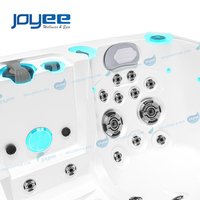JOYEE Jacuzzi de jardin extérieur, spa de jardin, bain à remous privé moderne autoportant pour 2 personnes, idéal pour une ambiance romantique et séduisante