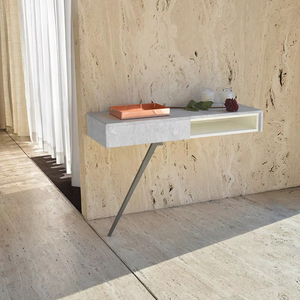 Mesa Auxiliar de Lujo de Estilo Italiano, Mesa Auxiliar de Mármol para Cama, en Oferta - Product Image 3